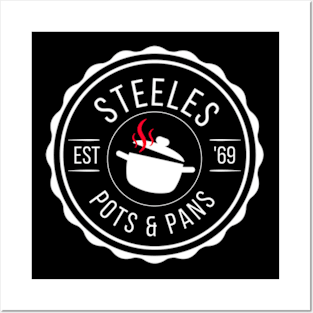 STEELES POTS AND PANS Posters and Art